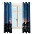 thumbnail image 3 of Galaxy Star Outer Space Modern Window for Living Room Curtains for Child Bedroom Kitchen Decor Blinds Drapes, 3 of 7