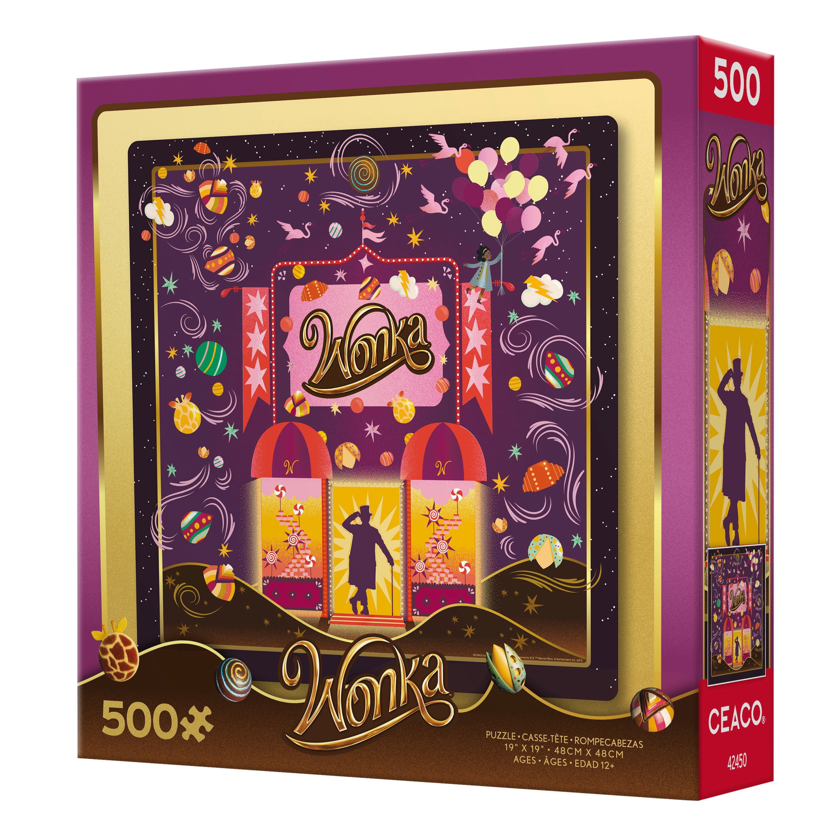 Ceaco 500 Piece Wonka, Chocolate Fantasy Interlocking Jigsaw Puzzle