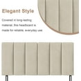 thumbnail image 3 of HAOBO Home Upholstered Headboards Foldable Queen/Full Linen Panels with Height Adjustments, 3 of 17