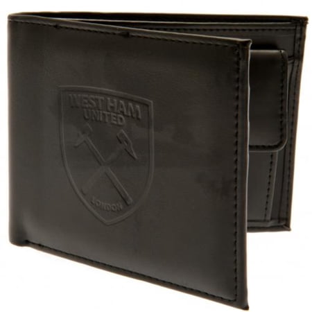 West Ham United FC Debossed Crest Leather Wallet West Ham United FC Debossed Crest Leather Wallet
