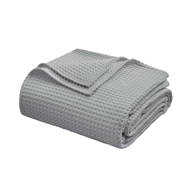 Manta Zaizaihome de Algodón Egipcio con Tejido Waffle 264x229 cm