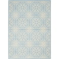 thumbnail image 2 of Nourison Bliss Modern Floral Ivory/Light Blue 6' x 9' Area Rug, (6' x 9'), 2 of 6