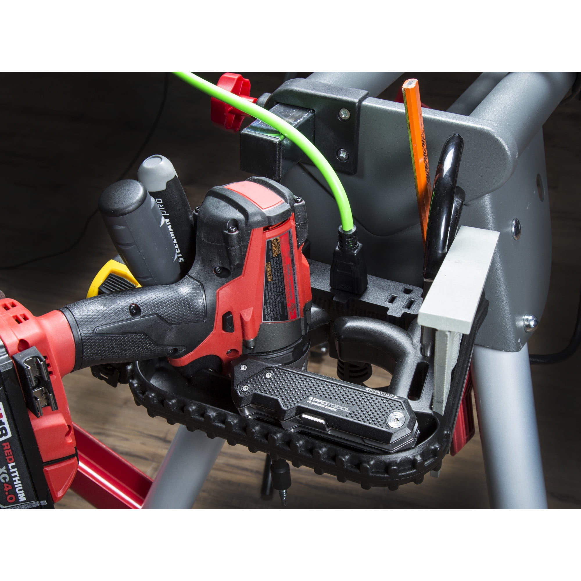 PROTOCOL Equipment 92779 Miter Saw Stand Handle and GFCI Electrical Outlet Kit