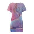 thumbnail image 5 of Fankiway Robe d'Été Imprimée pour Femmes, Jour de l'Indépendance, Décontractée, à Manches Courtes, Col Rond, Grande Taille, Printemps, 6690, 5 of 5