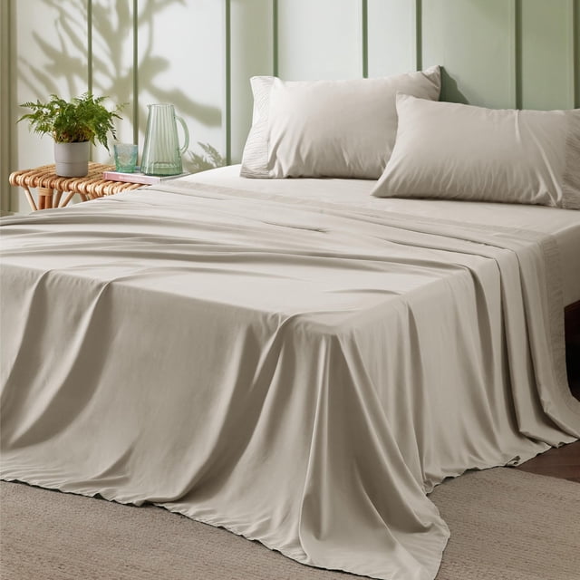 Juego de sábanas Bedsure Queen Size, 4 piezas, microfibra de poliéster