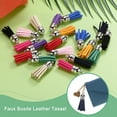 thumbnail image 4 of Uxcell 50-Pack Faux Suede Tassel 1.4 Inch Small Keychain Tassel Navy Blue with Rings for DIY Crafts, 4 of 7