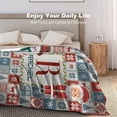 thumbnail image 3 of Custom Christmas Name Blanket for Kids Adults, Personalized Merry Christmas Elk Christmas Tree Fleece Throw Blankets, Christmas Customized Gifts for Family Friends Mom Dad Grandma Grandpa, 3 of 6