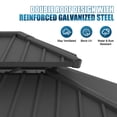 thumbnail image 6 of Sunmthink 12'x16' Outdoor Hardtop Gazebo, Cedar Wood Pavilion with Galvanized Steel Double Roof, for Patio, Garden, Deck, 6 of 7