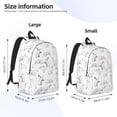thumbnail image 4 of Daiia Rabbit Eating Vintage Canvas Backpack for Men and Women ,Hiking Backpack,Travel Laptop Bag for School,Large Capacity Backpack, 4 of 8