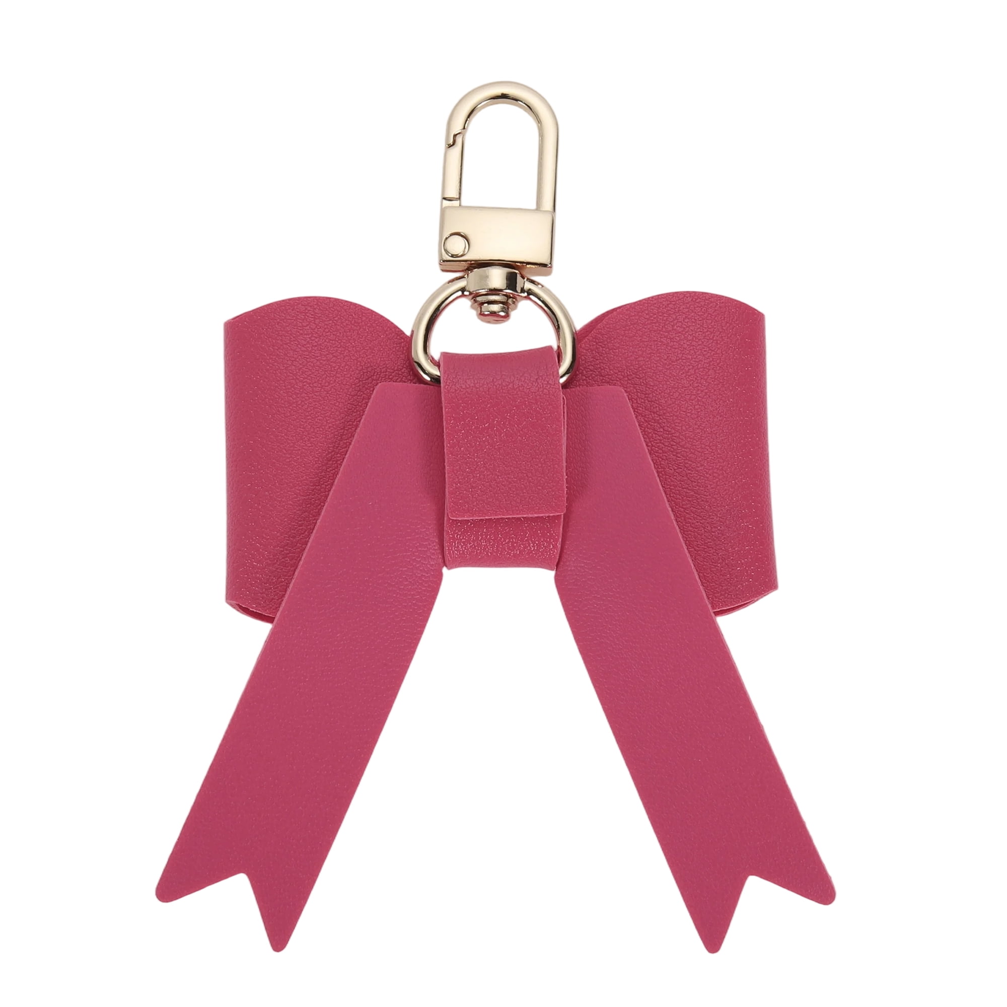 Unique Bargains Colorful Bow Handbag Charms for Gifts And Accessories Rose Red
