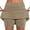 Brown, variant on Plus Size Women's Quickly Dry Tennis Skirts Golf Skorts Pockets Pleated Mini Skirt Athletic Liner Shorts Summer Clothes 3X 4X 5X