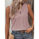 thumbnail image 5 of Camiseta Sin Mangas para Mujer, Ropa de Verano, Camisetas con Cuello en V, Ropa de Vacaciones con Ojales Sin Mangas Color de Raíz de XXXL, 5 of 7