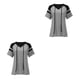 thumbnail image 1 of Minnieouse Blusa de camiseta suelta para mujer Top de verano de vacaciones Ropa de verano Gris XL Type7 NO7, 1 of 6