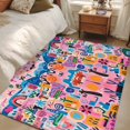 thumbnail image 4 of 4'x6' Area Rugs, Colorful Abstract Indoor Outdoor Area Rug for Living Room Bedroom, Modern Artwork Oil Painted Washable Bathroom Rugs Kitchen Floor Carpet Mats Home Decor Aesthetic, 4 of 8