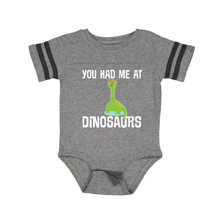 

Inktastic You Had Me at Dinosaurs Gift Baby Boy or Baby Girl Bodysuit