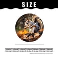thumbnail image 2 of 14 Inch Wall Clock Battery Operated Silent Clock Decorative for Office, Kitchen, Outdoor, Living Room，Autumn Squirrel Forest Leaves Landscape Nature Pattern, 2 of 4