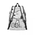 thumbnail image 5 of Custom Snoopys On Black White Comics Disney Canvas Backpack Peanuts School College Travel Bags Bookbag Fits 15 Inch Laptop, 5 of 5