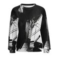 thumbnail image 7 of Geometric Lattice Womens Oversized Sweatshirts Hoodies Crewneck Casual Tops Comfy FallWinter Clothes 2024, 7 of 7
