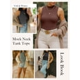 thumbnail image 3 of Anygrew Womens Warm Top with Built in Shelf Basic Stretchy Padded Camisole Casual Layering Tanks Undershirt Thermal Tank Tops Black-Army Green--Dark Grey-Brown, 3 of 6