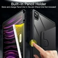 thumbnail image 5 of JETech Rotating Case for iPad Pro 12.9-Inch (2022/2021/2020/2018) with Pencil Holder, 360 Degree Rotation Protective Stand Cover Clear Back, Auto Wake/Sleep (Black), 5 of 7