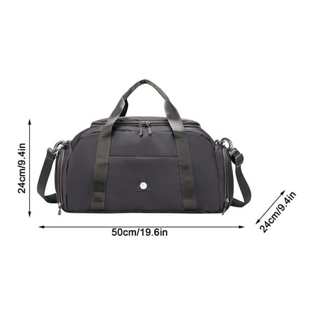 

Felirenzacia Large Capacity Travel Fitness Bag Light And Comfortable Dry And Wet Separation Independent Shoes Fitness Bag