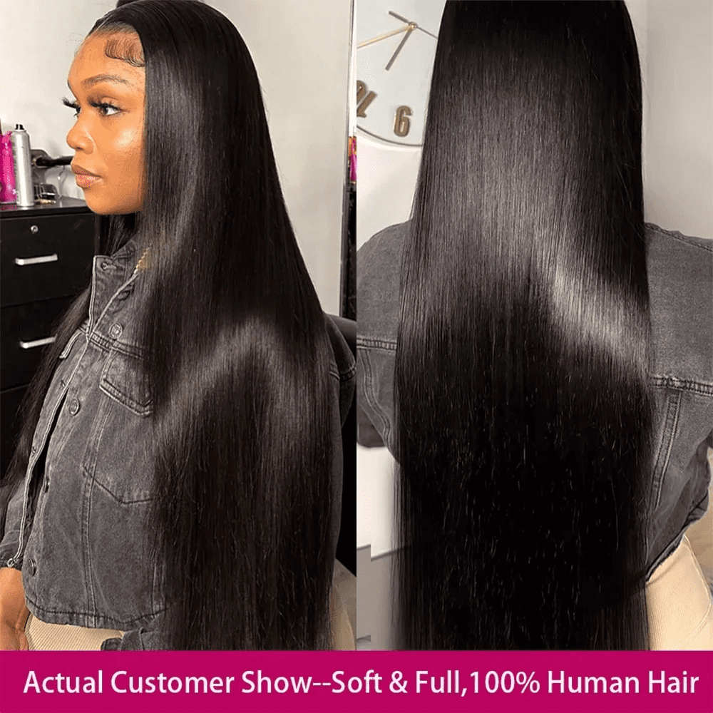 USTAR Brazilian Virgin Human Hair Bundles - Blended Hair Basic 1B Natural Black 12" Straight Deal