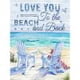 thumbnail image 1 of Cuadros Decorativos Kit de pintura de diamante 5D Love You Beach Taladro redondo completo DIY Craft Mosaic Picture JShteea Nuevos Originales, 1 of 8