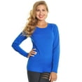 thumbnail image 5 of Angelina Women's Brushed Fleece Long-Sleeve Crewneck Thermal Tops (3-Pack), 5 of 5