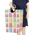 thumbnail image 4 of Yayeee Freestanding Laundry Hamper with Handle Collapsible Large Storage Basket for Clothes, Gummy Bear Pattern, 4 of 7