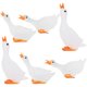 thumbnail image 1 of 6 mini cisnes de resina en miniatura, figuras luminosas de ganso, macetas, adornos de bonsái, 1 of 8