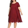thumbnail image 4 of Qertyioot Robe Décontractée Mode Femme Grande Taille, 4 of 8