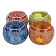 thumbnail image 3 of Candelabro de Cristal de Mosaico ANGGREK decoración 4 Piezas, 3 of 8