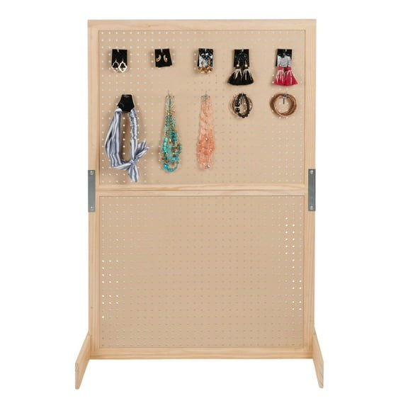 SSWBasics Peg Board Display Stand for Jewelry and Accessories - 32" W x 48"H - Standing