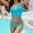 Sky Blue, variant on Bikini Swimsuit For Women Cropped Tankini Beach Padded Knot Cut Out Adjustable Swimwear Bikini Tops for Women Full Coverage for Women Bikini Area Sheer Bikini High Waist Two Bikini Set Women String