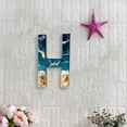 thumbnail image 2 of Letrero de playa para el hogar, decoración de pared costera, letreros de estilo playero, estrellas de mar y conchas azules, letrero de temática playera para el hogar, letras colgantes, decoración de, 2 of 8
