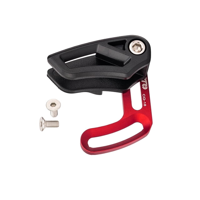 Protector de abrazadera de cadena de guía de cadena de bicicleta de montaña para sistema de prevención de caídas 26T-36T 1x Rojo Zulema Guía de cadena de bicicleta