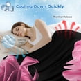 thumbnail image 3 of Pink Rose Cooling Blanket,Lightweight Breathable Summer Throw Blanket with Double Sided Cold Effect,Vintage Abstract Garden Flower Floral Black Picnic Blankets Bed Sheet for Hot Sleepers 50"x60", 3 of 8