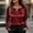 Black, variant on NominalSnug Satin Blouses for Women Dressy Casual Long Sleeve Shirts Crewneck Keyhole Work Tops