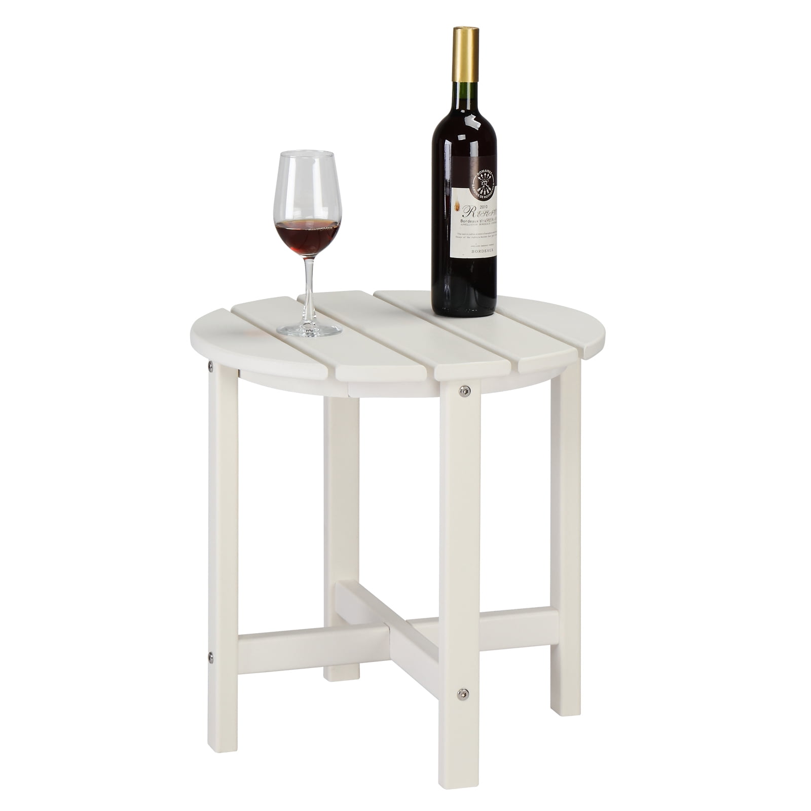 Ktaxon Outdoor Side Table 18 in Plastic End Table for Deck Garden