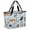 Blue, variant on Rustic Cat Beach Bag for Women, Large Breathable Mesh Beach Tote Bag, Funny Cute Fish Leaves Bubble Sandproof Lightweight Travel Bags for Vacation Picnic Swimming Pool 15.7"x15.7"x9.1"