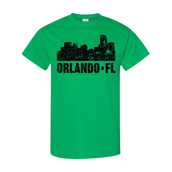 Inktastic Orlando Skyline with Grunge T-Shirt