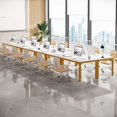 thumbnail image 5 of Tribesigns 6.5FT Conference Table, 78 Inch Rectangular Meeting Table with Metal Legs, Large Office Seminar Table for 6 to 8 People (Only Table), 5 of 5
