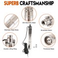 thumbnail image 2 of 3" 24V 350W Deep Well Solar Submersible Bore Hole Water Pump Built-in MPPT, 2 of 12