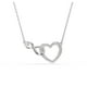 thumbnail image 1 of Collar con colgante de hipérbola de Swarovski en forma de corazón infinito, 1 of 4