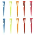 thumbnail image 4 of 10 piezas de coloridas camisetas de golf portátiles con gancho para clip en la visera, bolsillo o guante Equipo de club de golf s de entrenamient 84mm Baoblaze Tees de golf portátiles, 4 of 6