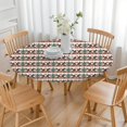 thumbnail image 3 of Multicolor Christmas Tree Pattern Round Fitted Tablecloth with Elastic Edge,Dining Table Cover Waterproof,Outdoor Round Tablecloth for Camping,Dining,Indoor and Outdoor, 3 of 7