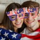 thumbnail image 1 of Gafas Decorativas para Fiestas Temáticas Del Día de La Independencia, Adornadas con Letras, Sombrero y Bandera. Montura de Gafas Ideal para Fiestas Del Día de La Independencia., 1 of 6