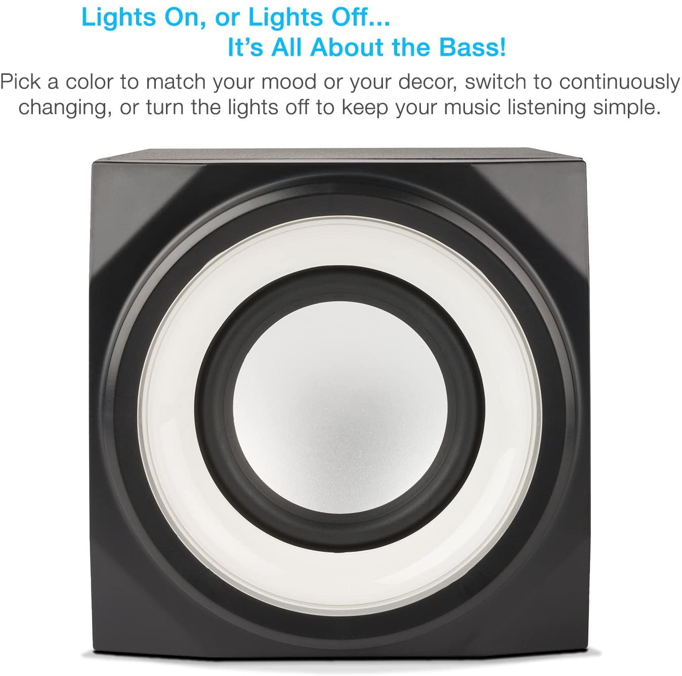 cyber acoustics bluetooth speakers with led lights