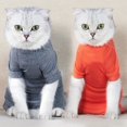 thumbnail image 3 of HLONK Pet Recovery Suit Four Legs Abdominal Wound Jacket for Cats, 3 of 7