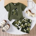 thumbnail image 2 of Soepste Toddler Outfits For Boys 2T Boy Clothes Baby Boy Clothes Toddler Boy Summer Outfits Short Sleeve Top T-Shirt & Pocket Pant Set 2 Piece, 2 of 9